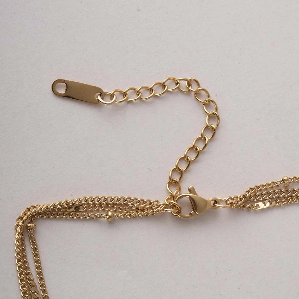 Palmonas Dainty Layered Gold Necklace