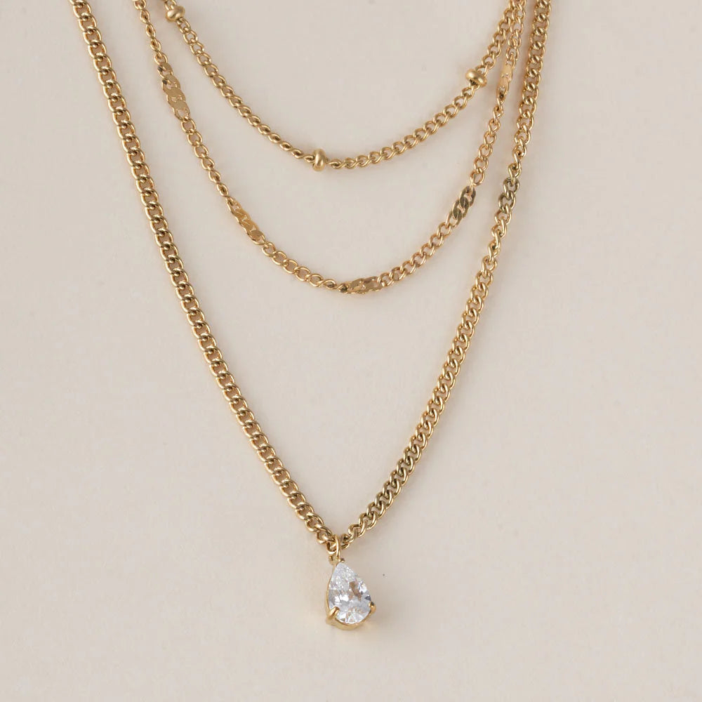 Palmonas Dainty Layered Gold Necklace