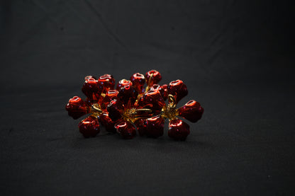 Pure Silver Red Hibiscus Flower 8.43g - PUSHMYCART