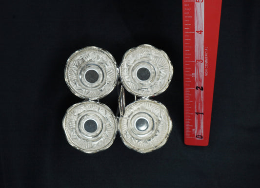Pure Silver Panchapali Four Bowl Set 43.56g - PUSHMYCART