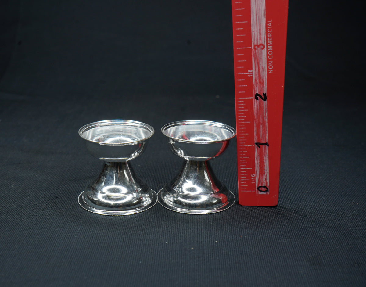 Pair of Pure Silver Lamps 21 grams - PUSHMYCART