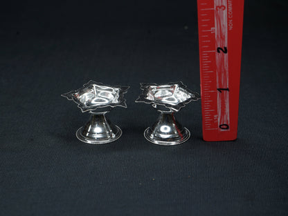 Pure Silver Kundulu Diya Pair10 grams - PUSHMYCART