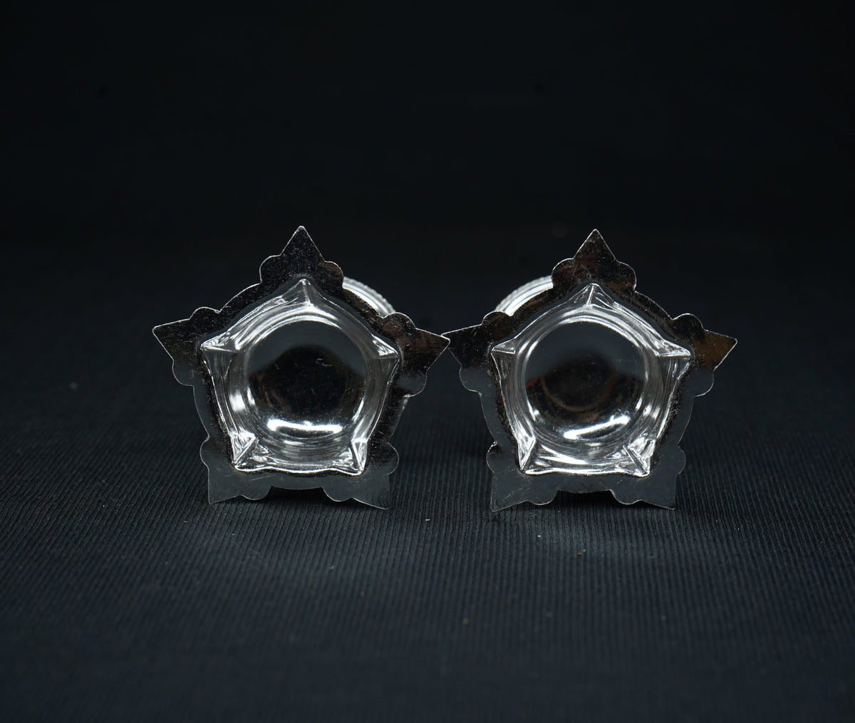 Pure Silver Kundulu Diya Pair10 grams - PUSHMYCART