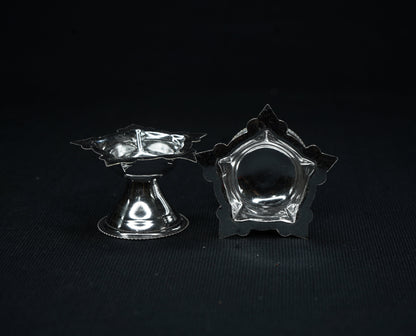 Pure Silver Kundulu Diya Pair10 grams - PUSHMYCART