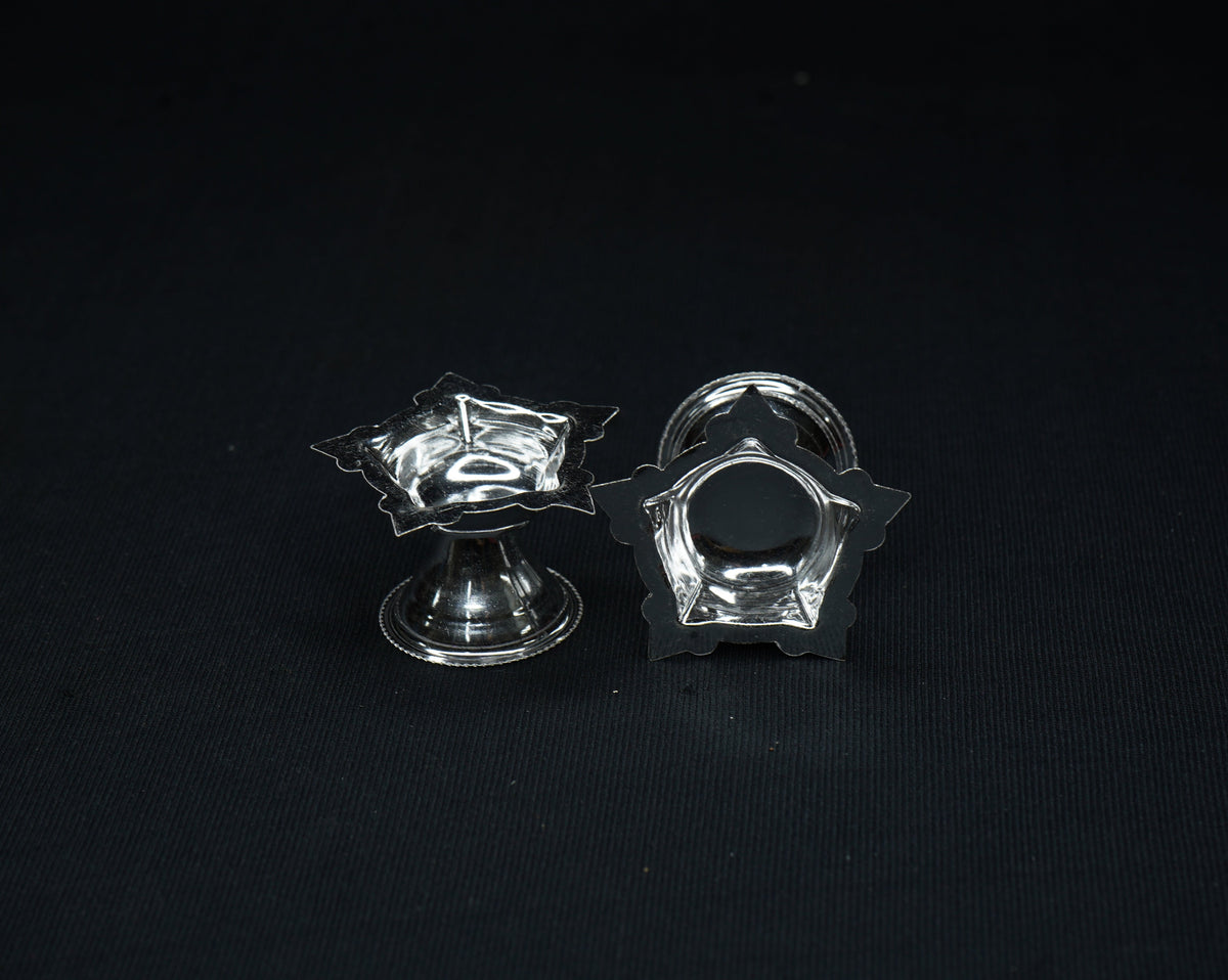 Pure Silver Kundulu Diya Pair10 grams - PUSHMYCART
