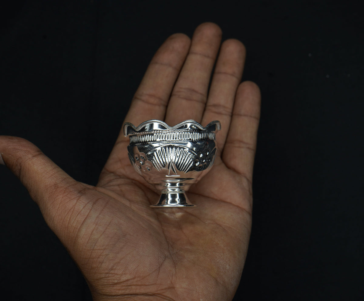 Pure Silver Fancy Bowl 12g - PUSHMYCART
