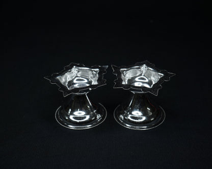 Pure Silver 5 Mukh Diya Pair 20g approx. - PUSHMYCART