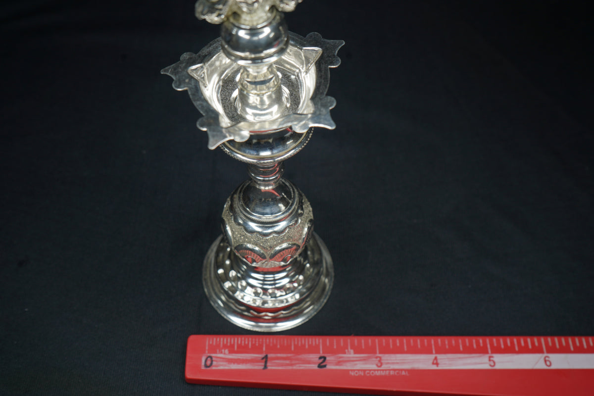 Pure Silver Diya Shank Chakara 195g - PUSHMYCART