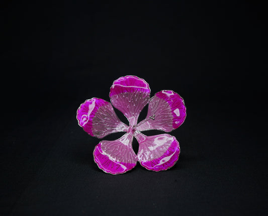 Pure Silver Pink Flower 22g - PUSHMYCART