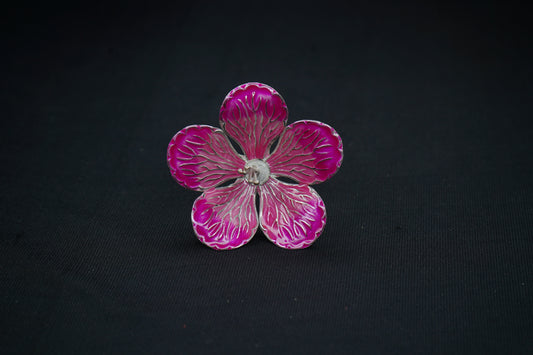 Pure Silver Light Pink Small Flower 9g - PUSHMYCART