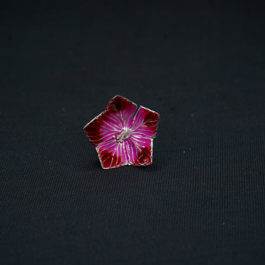Pure Silver Pink And Red Flowers 3g - PUSHMYCART