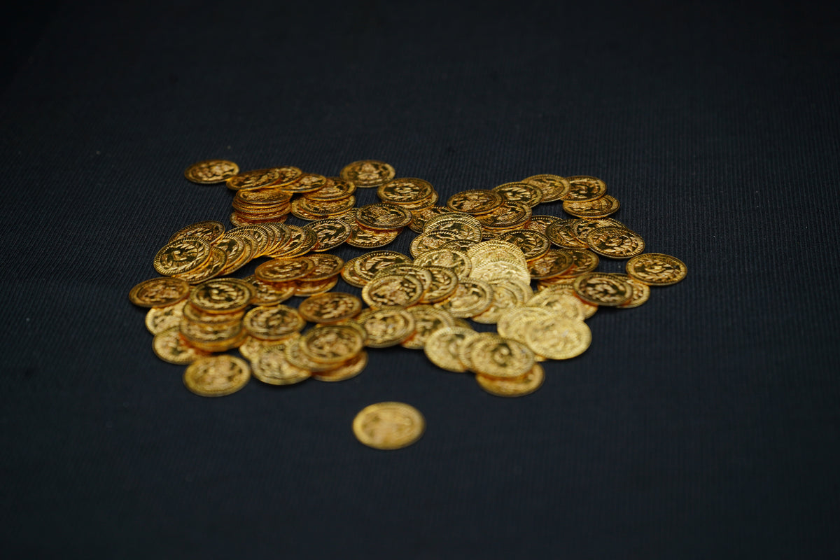 Pure Silver Gold Plated Coins 46g - PUSHMYCART