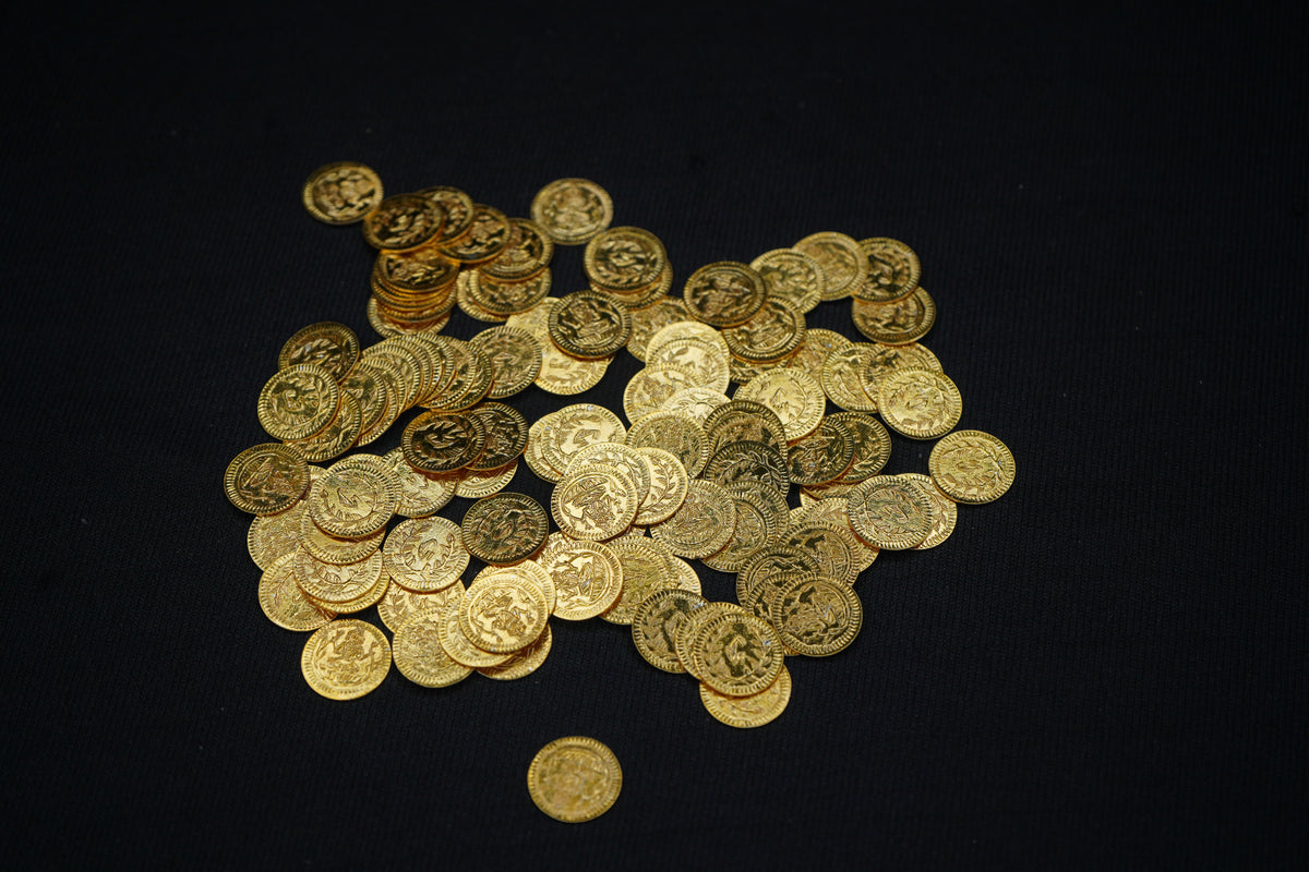 Pure Silver Gold Plated Coins 46g - PUSHMYCART