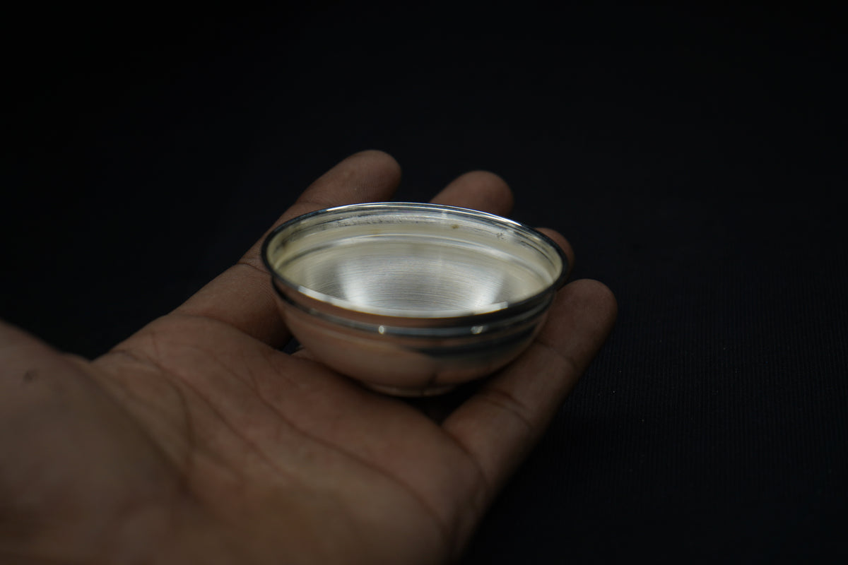 Pure Silver Plain Bowl 15 grams - PUSHMYCART