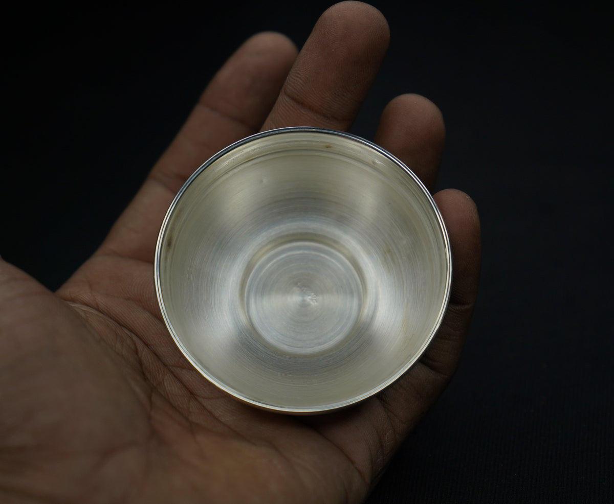 Pure Silver Plain Bowl 15 grams - PUSHMYCART
