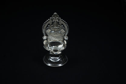 Pure Silver Gajalakshmi Diya 15g - PUSHMYCART
