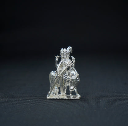 Pure Silver Dattatreya Idol 46.4g - PUSHMYCART