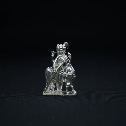 Pure Silver Dattatreya Idol 46.4g - PUSHMYCART