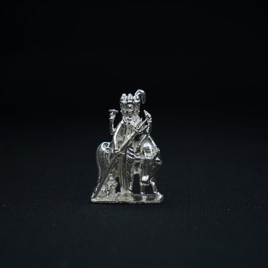Pure Silver Dattatreya Idol 46.4g - PUSHMYCART