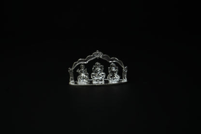 Pure Silver Lakshmi Ganesh Saraswathi Idol