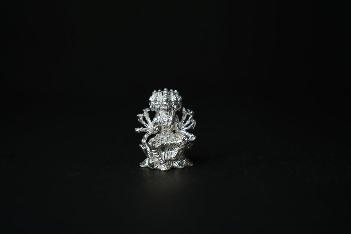 Pure Silver Gayathri Devi Idol 54.42 grams - PUSHMYCART