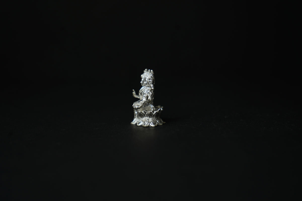 Pure Silver Gayathri Devi Idol 54.42 grams - PUSHMYCART
