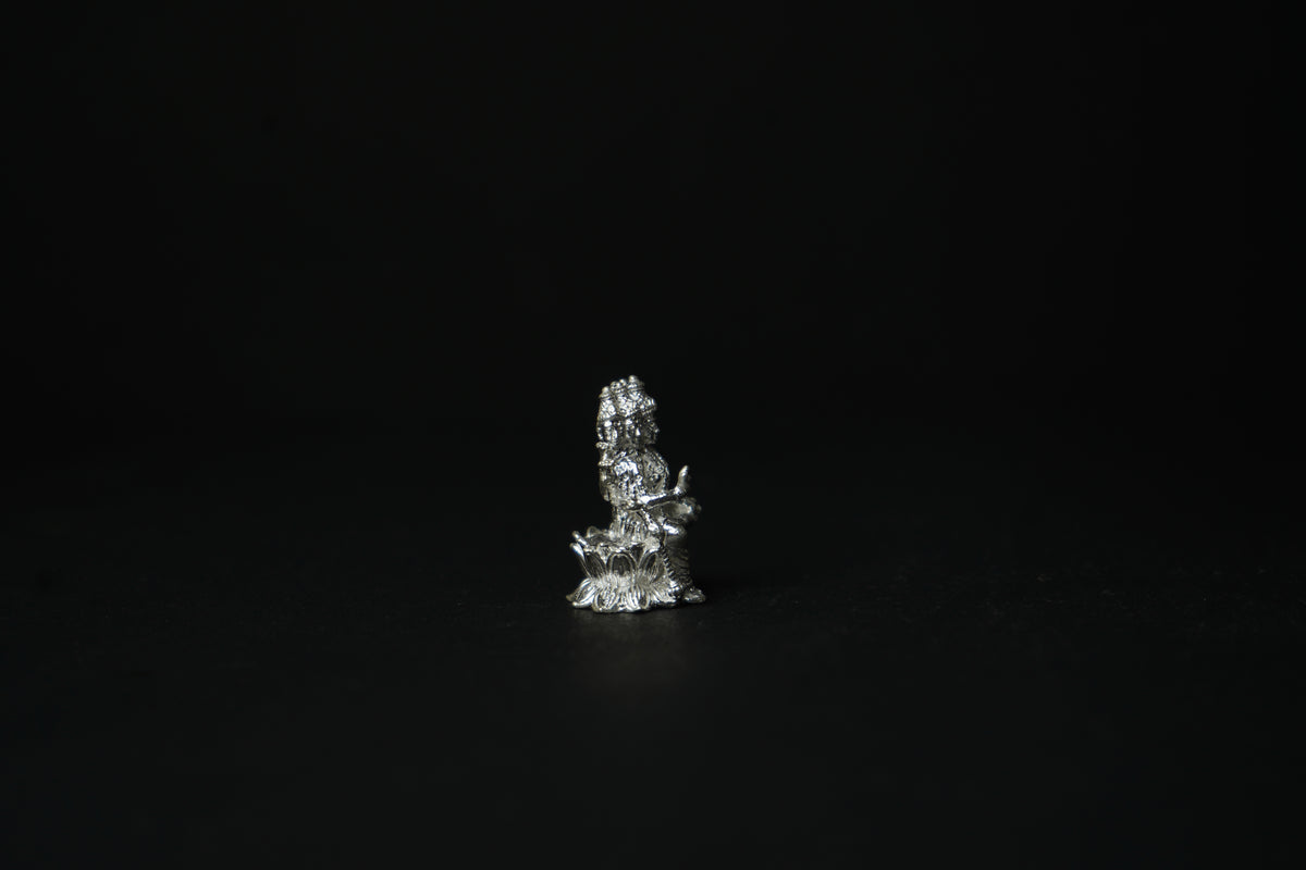 Pure Silver Gayathri Devi Idol 54.42 grams - PUSHMYCART