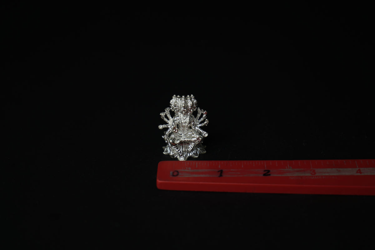 Pure Silver Gayathri Devi Idol 54.42 grams - PUSHMYCART