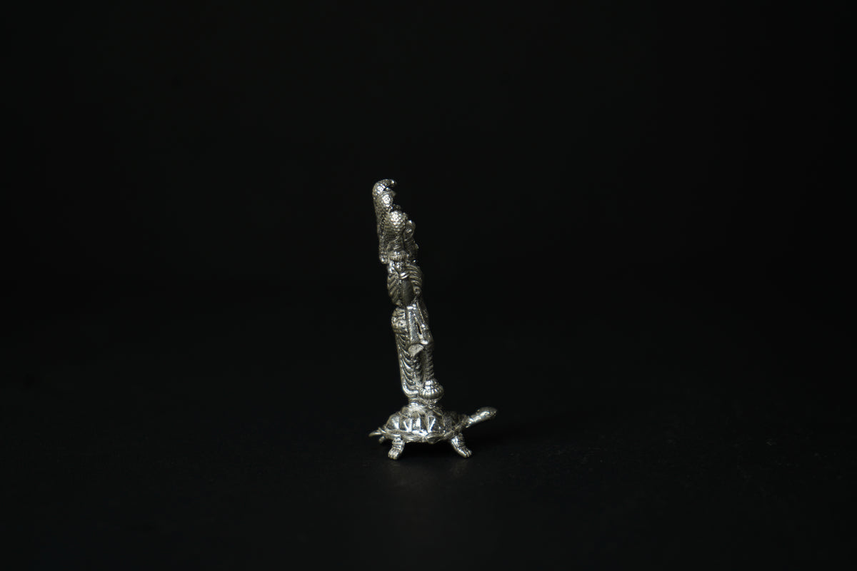 Pure Silver Vishnu Murthy Idol 52.15 grams - PUSHMYCART