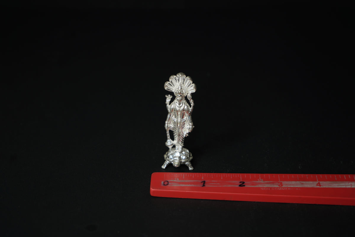 Pure Silver Vishnu Murthy Idol 52.15 grams - PUSHMYCART