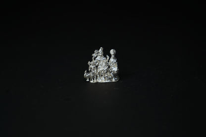 Pure Silver Mahadev Family Idol 35.93 grams - PUSHMYCART