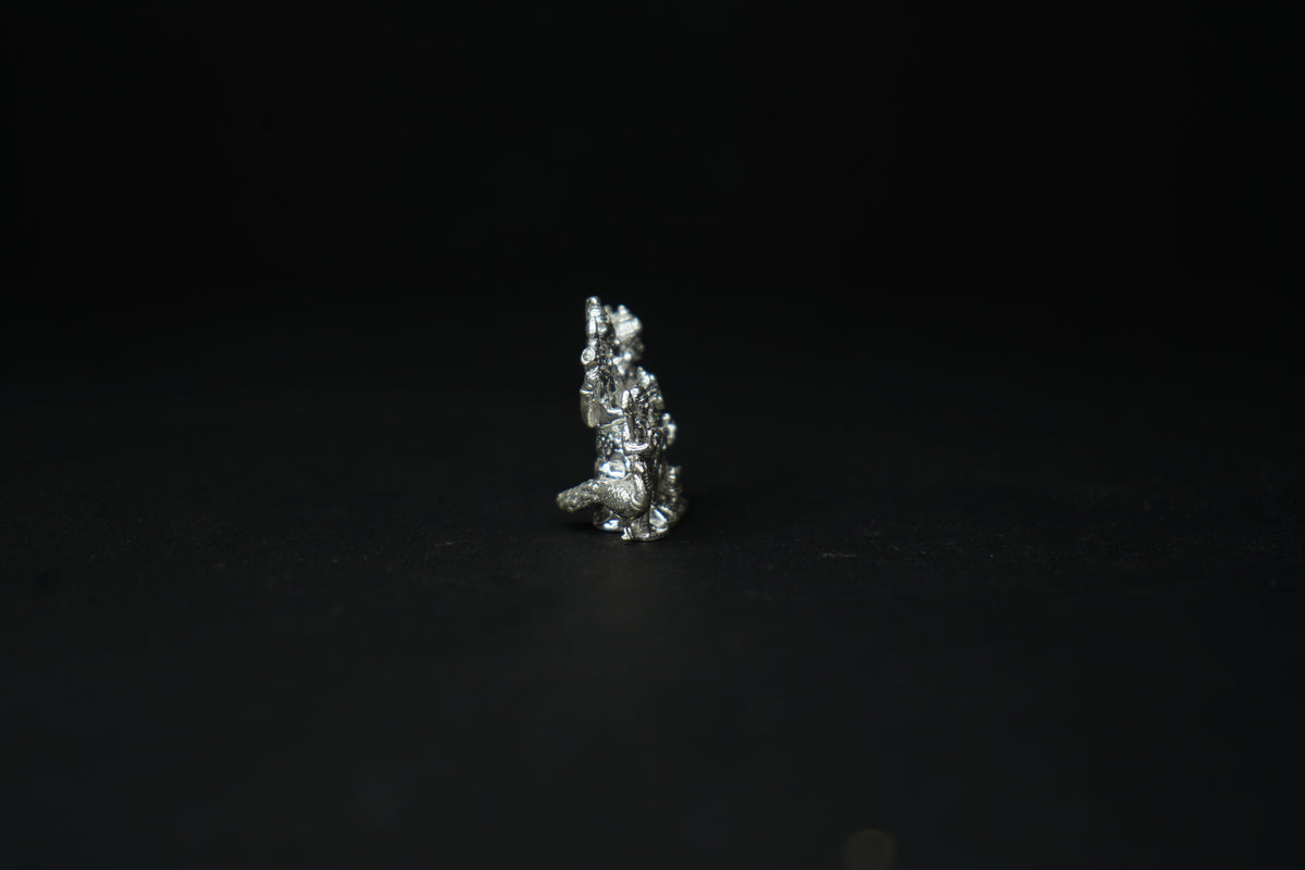 Pure Silver Mahadev Family Idol 35.93 grams - PUSHMYCART