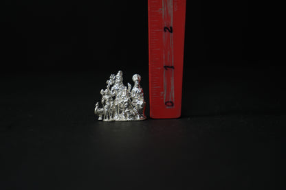 Pure Silver Mahadev Family Idol 35.93 grams - PUSHMYCART