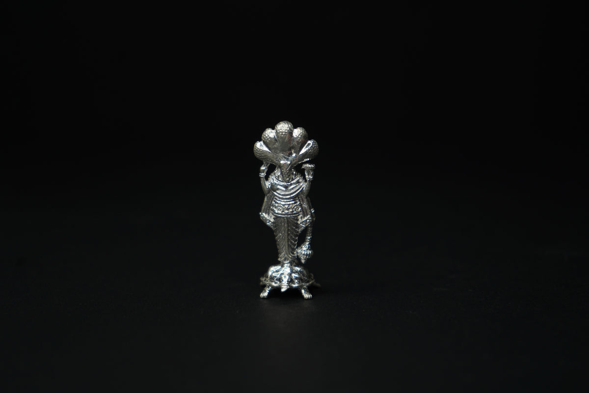 Pure Silver Vishnu Murthy Idol 31.93 grams - PUSHMYCART