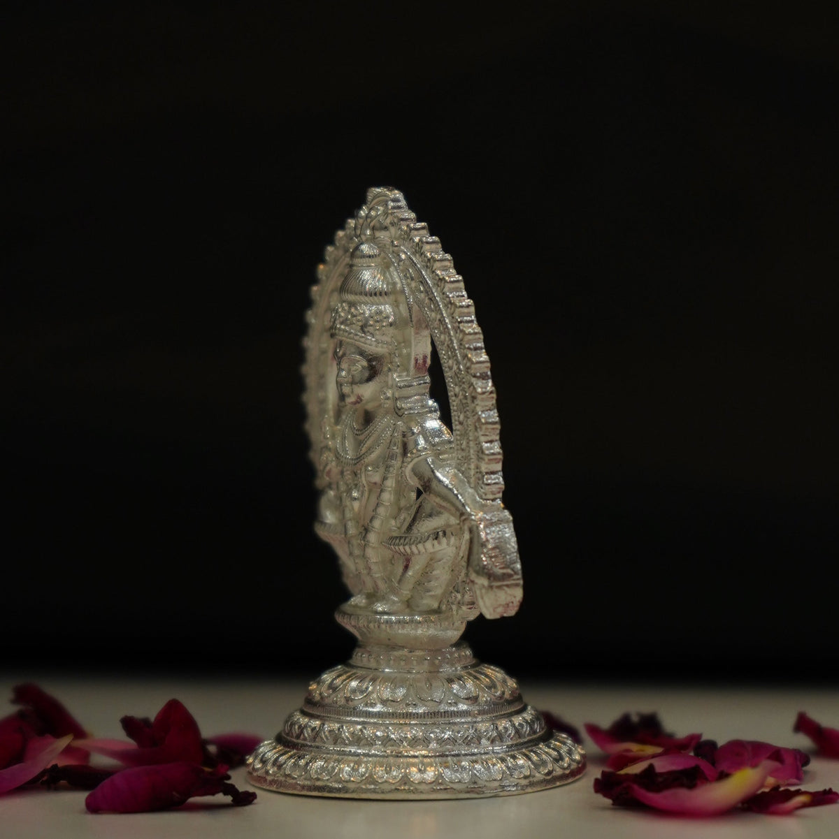 Pure Silver Ayyappa Idol 34g - PUSHMYCART
