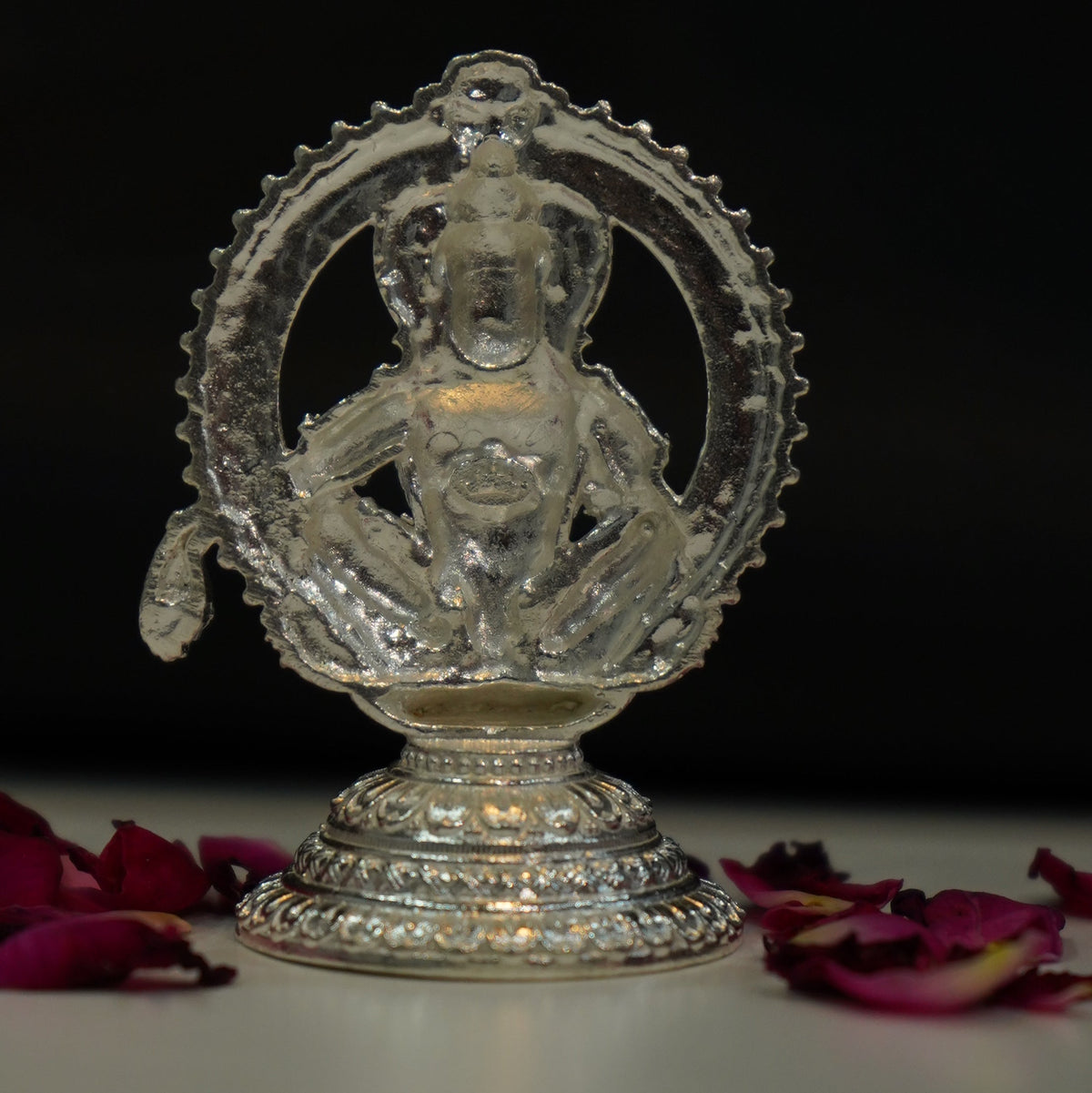 Pure Silver Ayyappa Idol 34g - PUSHMYCART