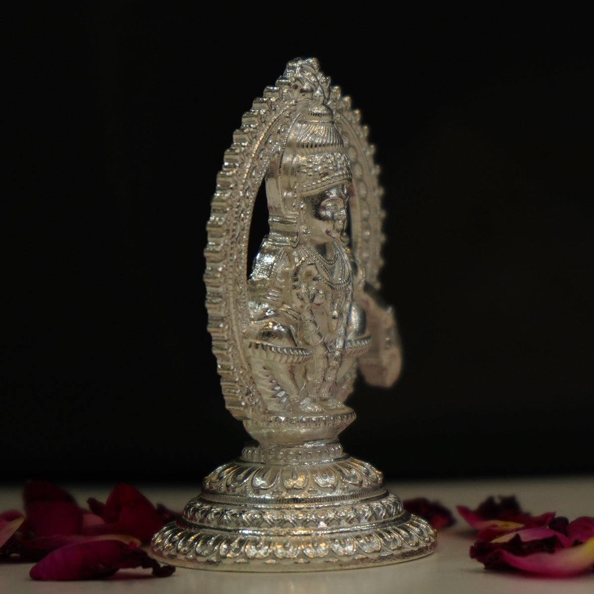 Pure Silver Ayyappa Idol 34g - PUSHMYCART