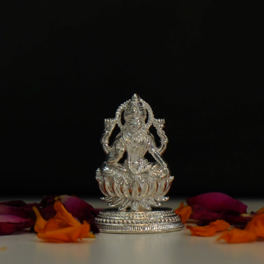 Pure Silver Lakshmi Devi Idol 5g 1 pcs - PUSHMYCART