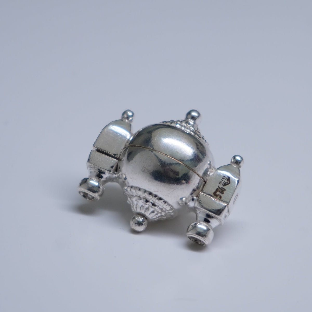 Pure Silver Shiva lingam box 10g - PUSHMYCART