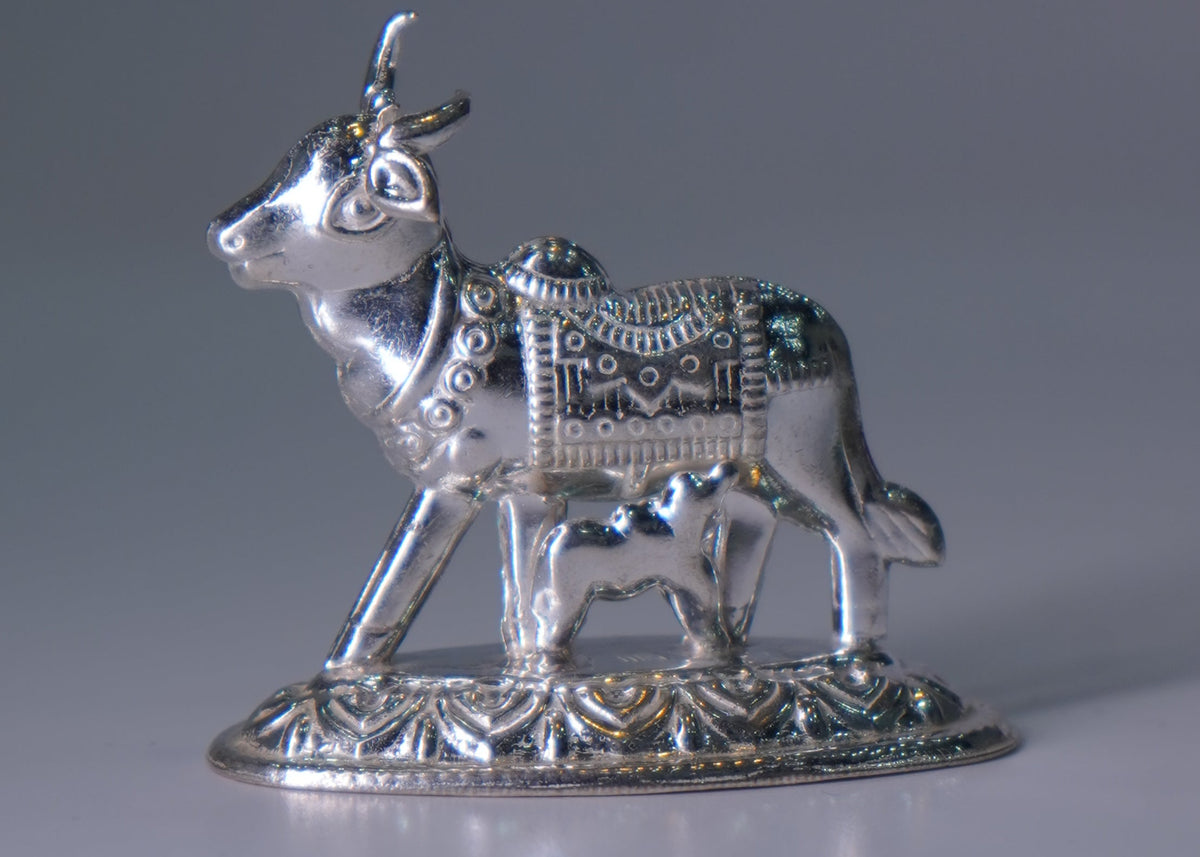 Silver Cow and Calf