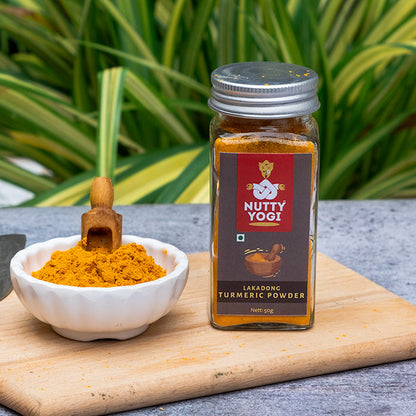 Nutty Yogi Lakadong Turmeric Powder / Haldi