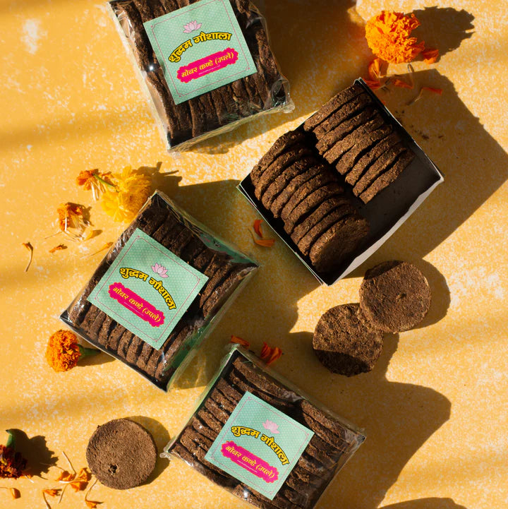 Desi Cow Dung Cakes - PUSHMYCART