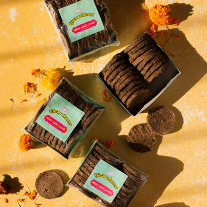 Desi Cow Dung Cakes - PUSHMYCART