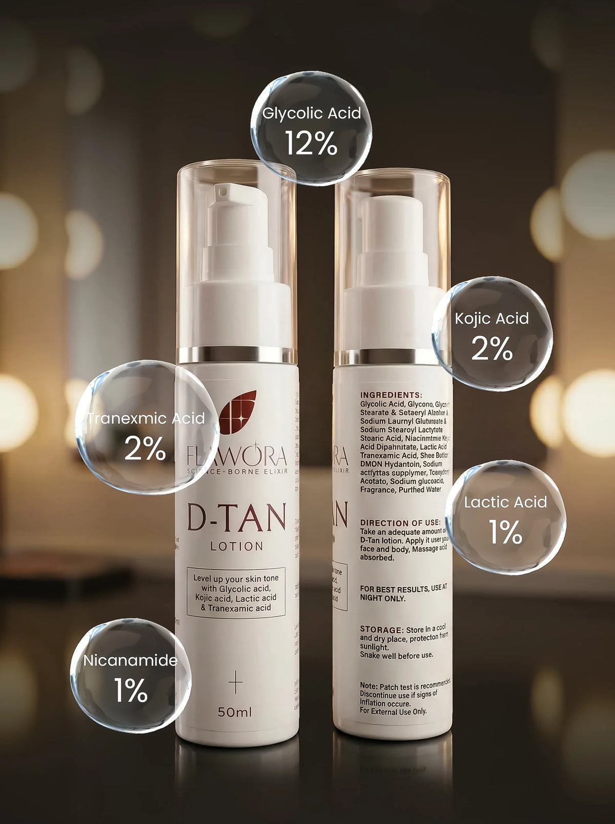 Flawora's D Tan Lotion