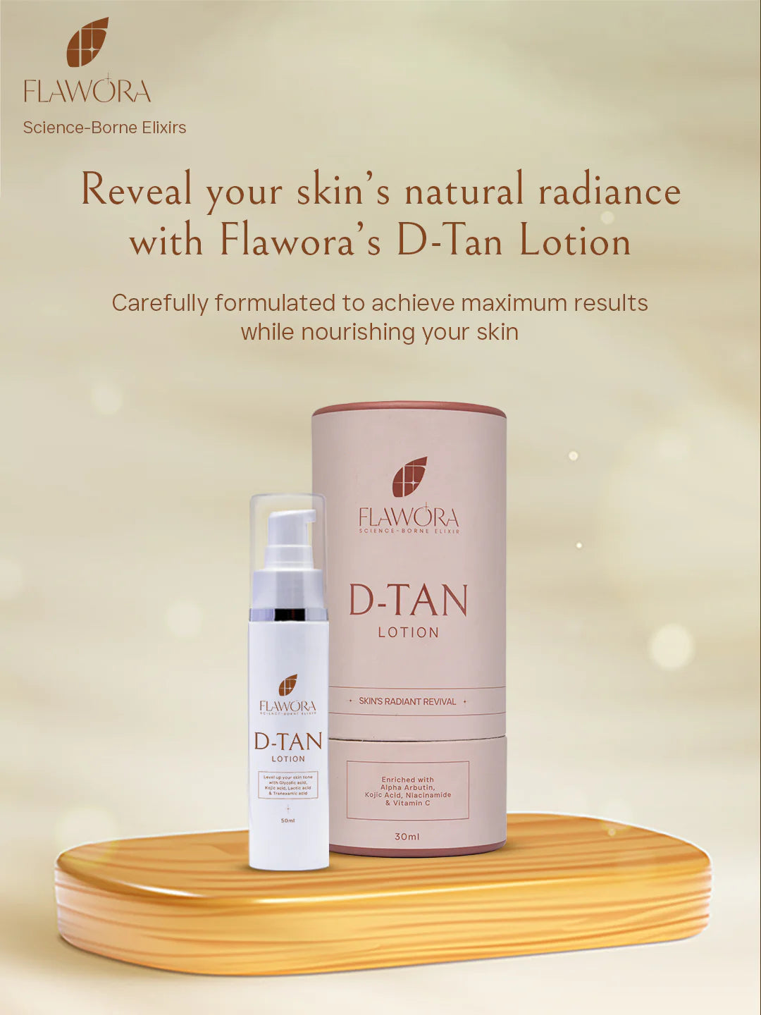 Flawora's D Tan Lotion