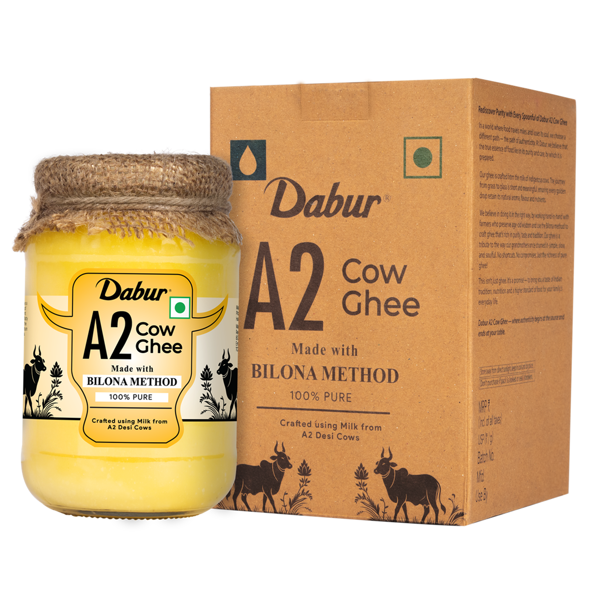 Dabur A2 Cow Ghee Bilona Method