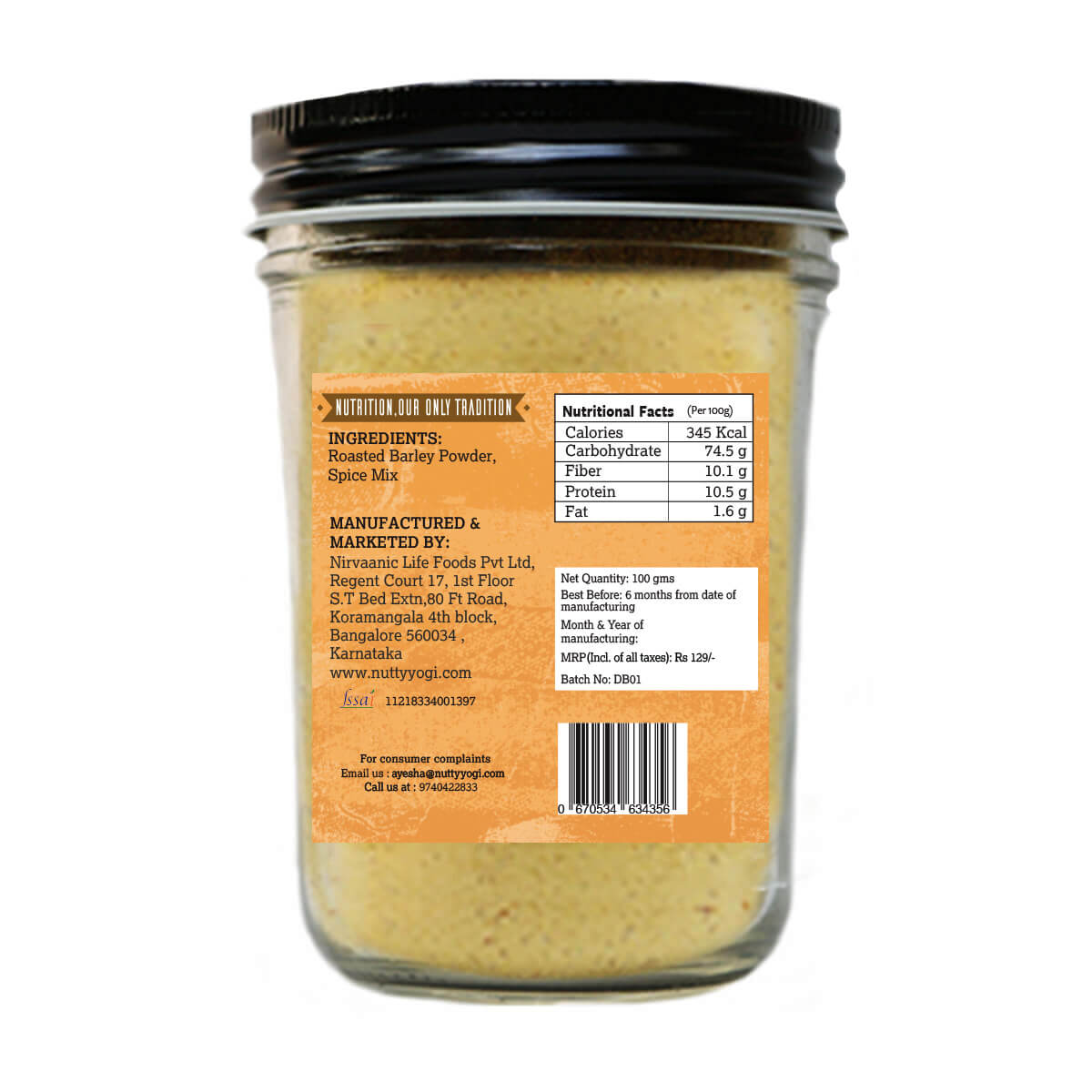 Nutty Yogi Digestive Barley Drink Mix