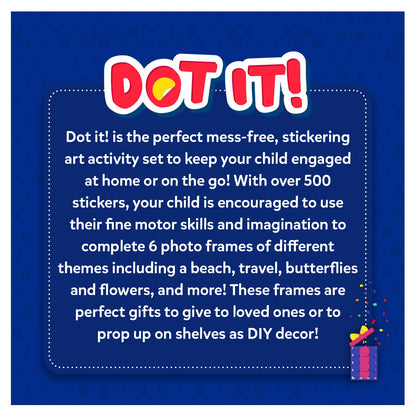 Skillmatics Dot it Photo Frames No Mess Sticker Art Ages 3 to 7