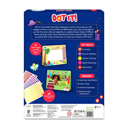 Skillmatics Dot it Photo Frames No Mess Sticker Art Ages 3 to 7