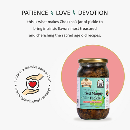 Chokkha Homemade Dried Mango Pickle - PUSHMYCART